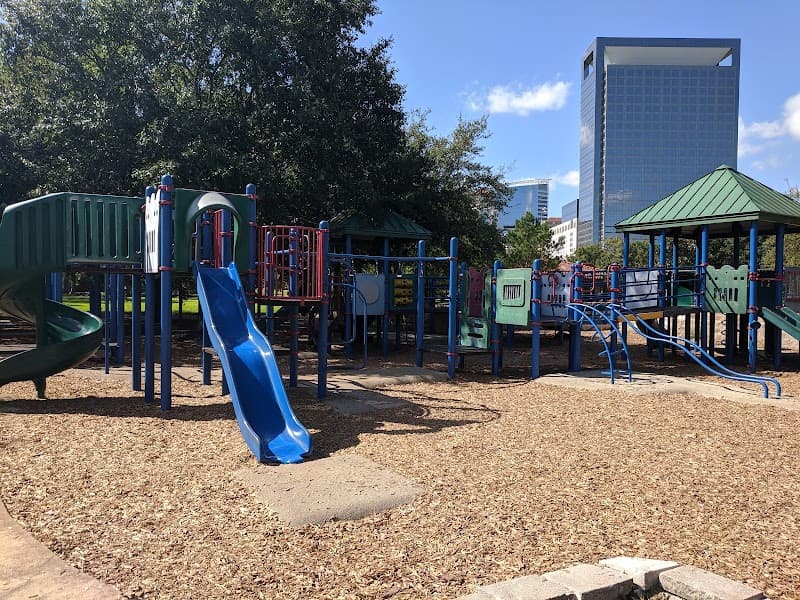 Buddy Carruth Playground for All Children at Hermann Park splash pad