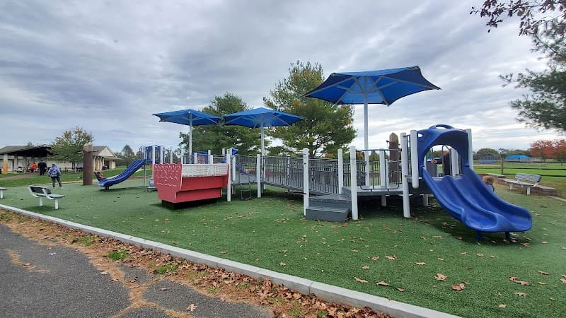 Cross Farm Park Splash Pad in Holmdel, New Jersey