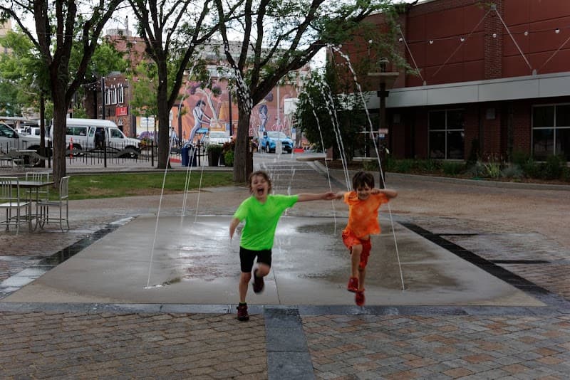Fort Collins Olde Town Square splash pad