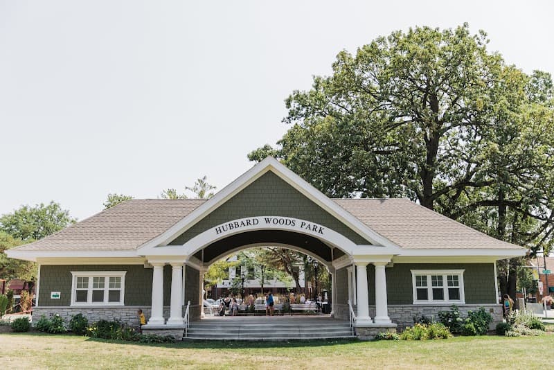 Hubbard Woods Splash Pad in Winnetka, Illinois