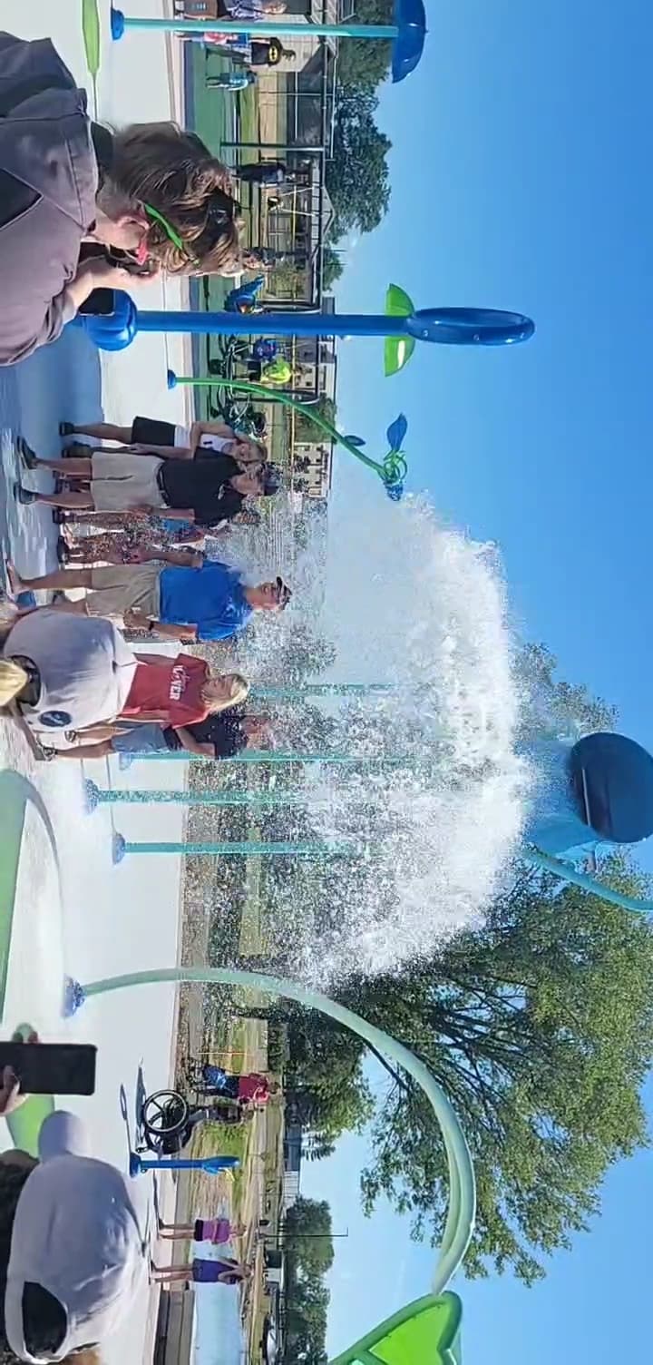 Lake Pacawa Park Splash Pad in Plover, Wisconsin