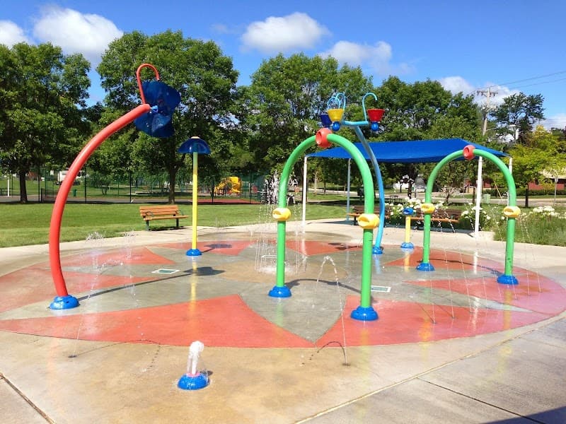Manor Park Splash Pad in Robbinsdale, Minnesota