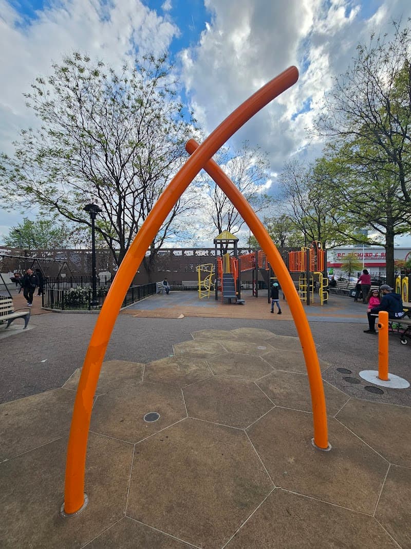 Playground Thirty-Five Splash Pad in Astoria, New York