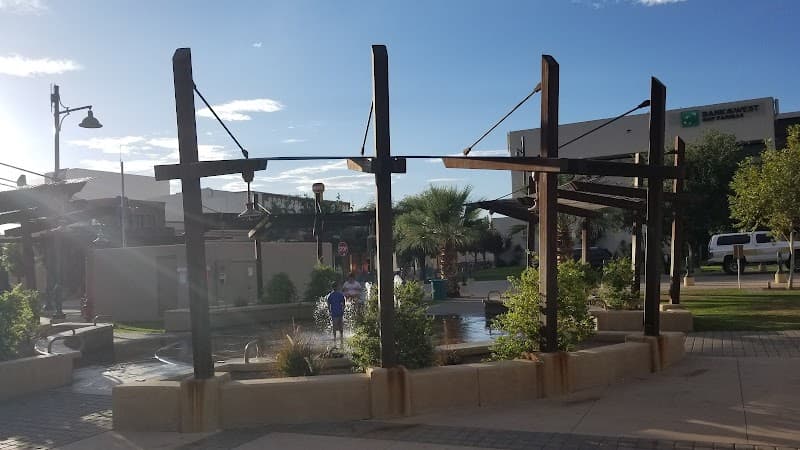 Plaza de Las Cruces Interactive Fountain in Las Cruces, New Mexico