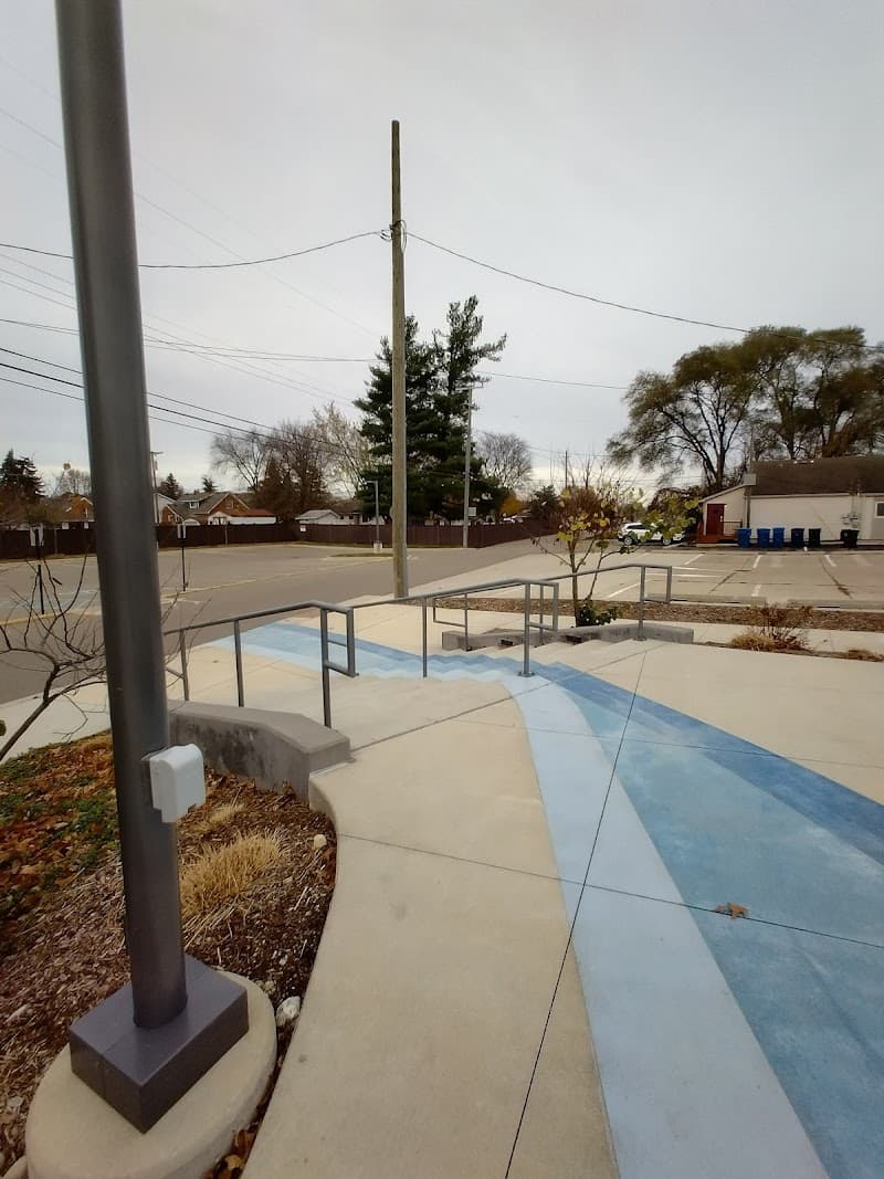Rochester Hills Splash Pad at Brooklands Plaza in Rochester Hills, Michigan
