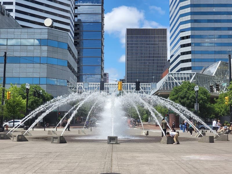 Salmon Street Springs Fountain splash pad