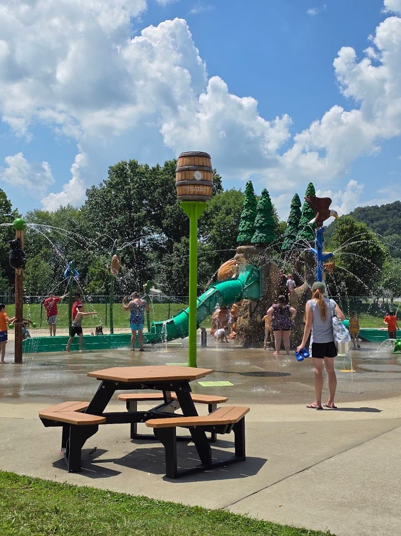 Sheltowee Falls Splash Pad in Morehead, Kentucky