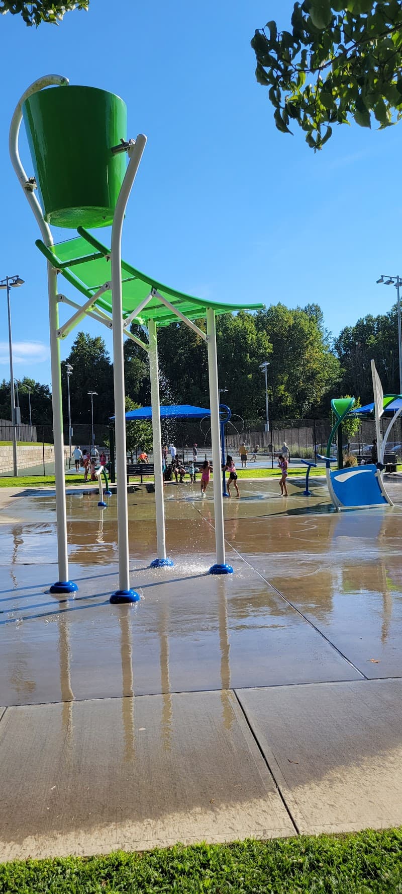 Splash Pad at Eisenhower Park in Milford, Connecticut