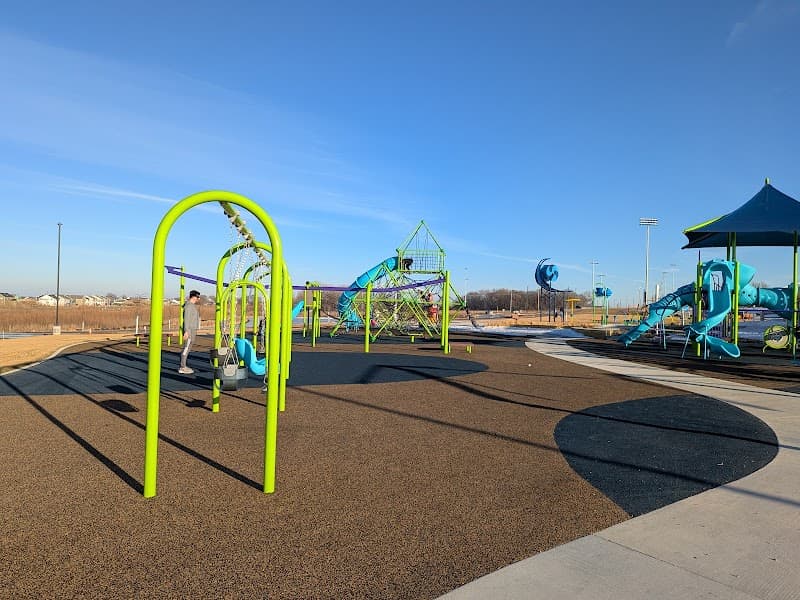 Splash Pad at Grand Prairie Park in Lakeville, Minnesota