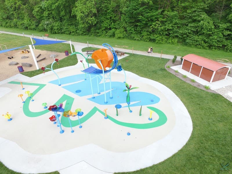 The Splash Pad at Williams Park in Brownsburg, Indiana