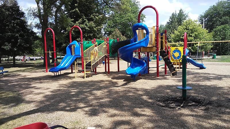 Veterans Memorial Park Splash Pad in St. Clair Shores, Michigan